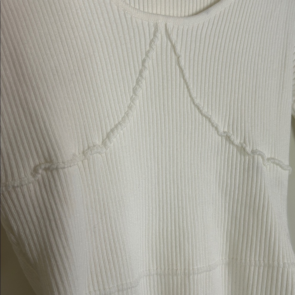 Missguided Cream Ribbed Bodysuit - Picture 5 of 5